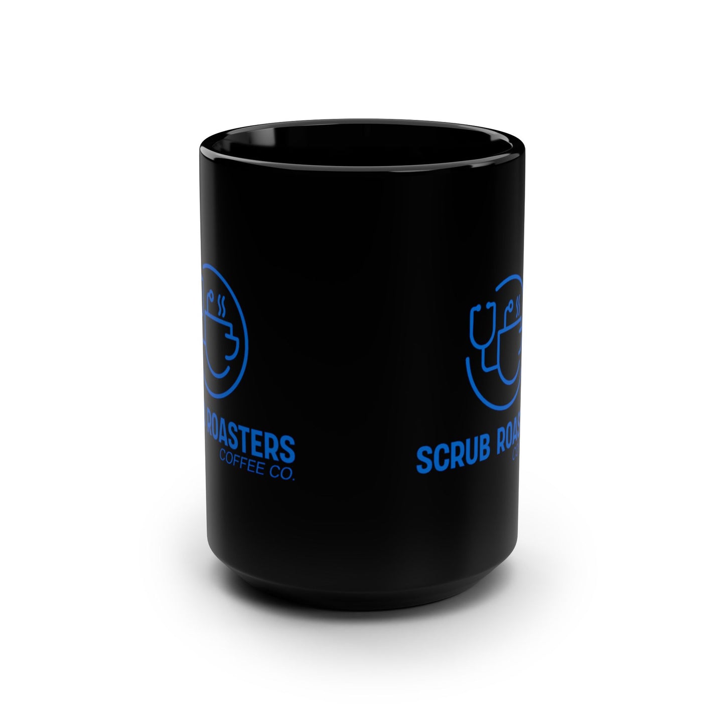 Scrub Roasters Coffee Co. Black 15oz Mug — Nurse & Healthcare Coffee Cup