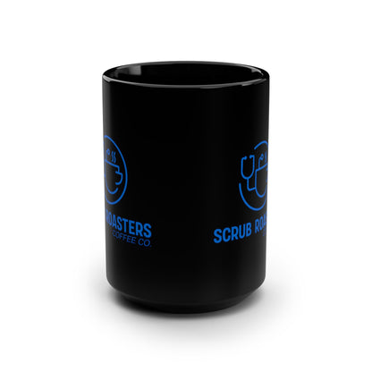 Scrub Roasters Coffee Co. Black 15oz Mug — Nurse & Healthcare Coffee Cup