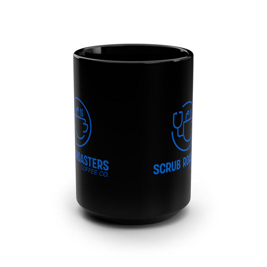 Scrub Roasters Coffee Co. Black 15oz Mug — Nurse & Healthcare Coffee Cup